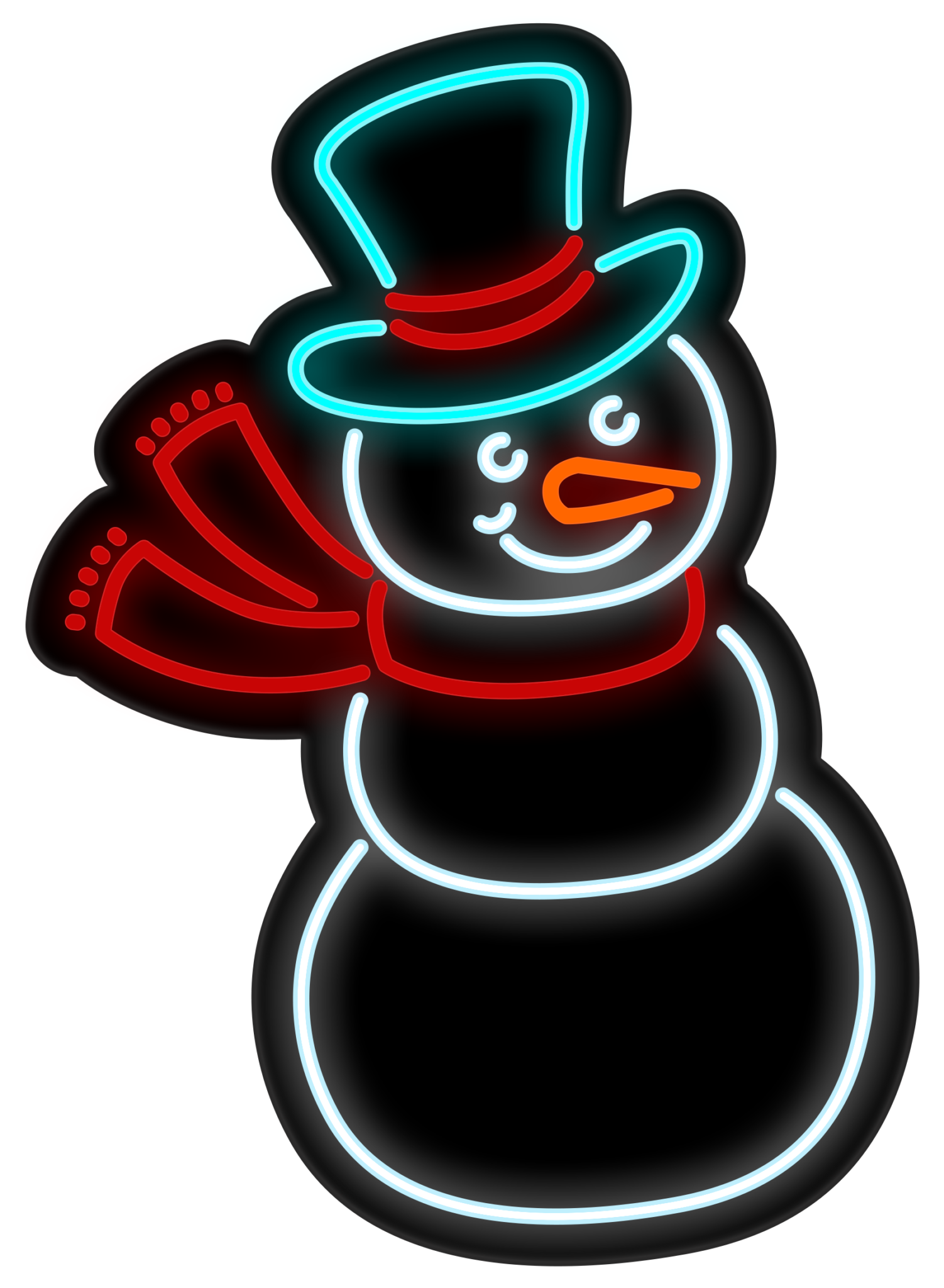 Neon Clipart Snowman – Bentleyville 